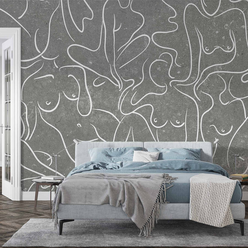 Figuren in kronkelende lijnen — interieur 2