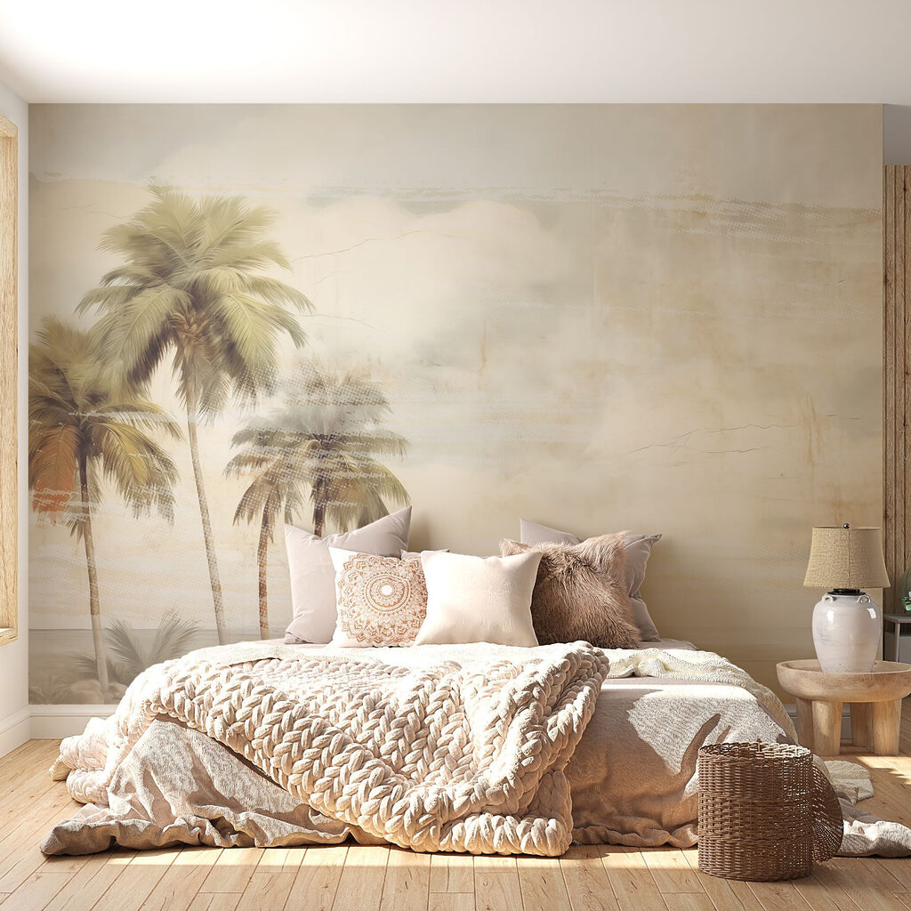 Palmbomen naast water — interieur 1