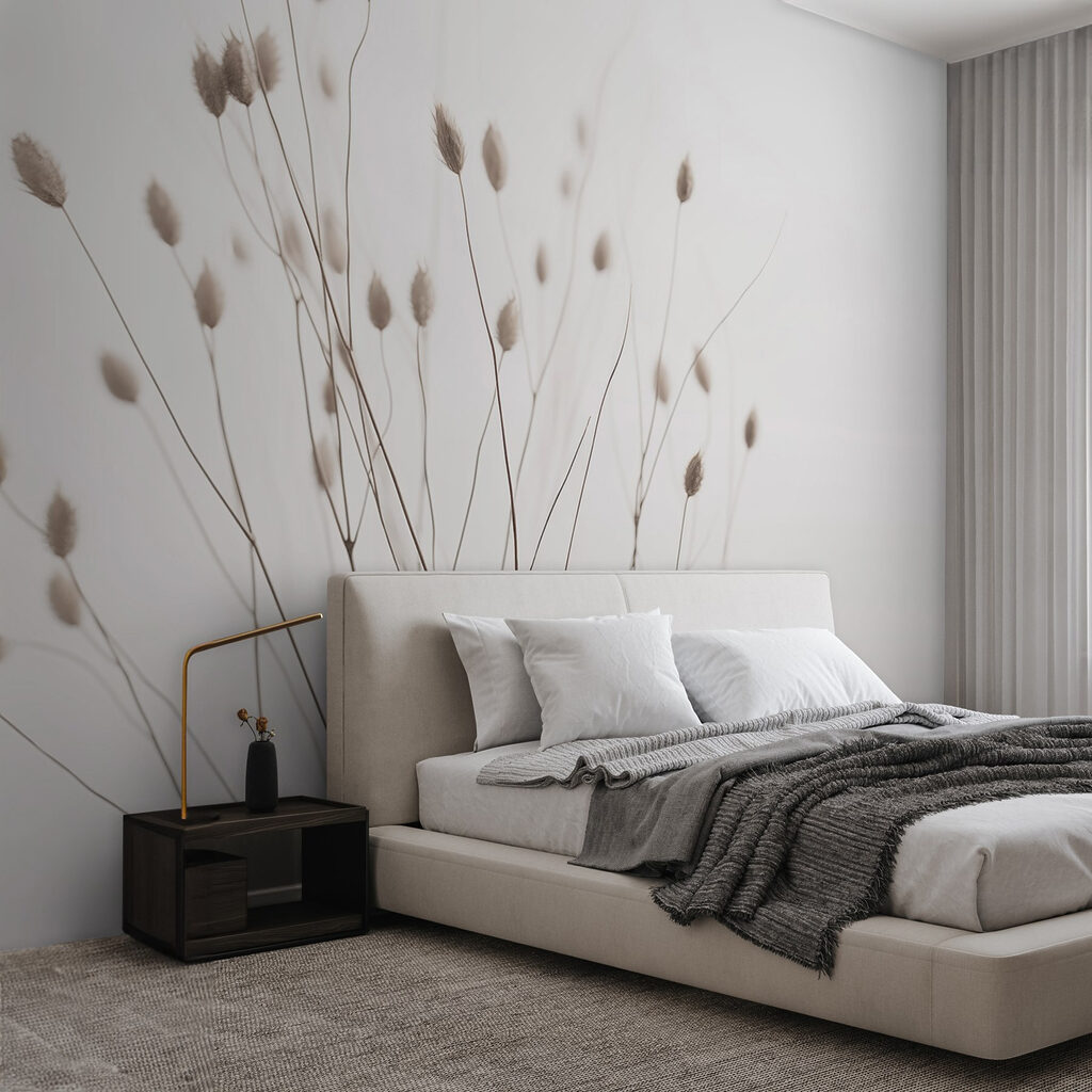 Dunne grassen met zaadkopjes — interieur 1