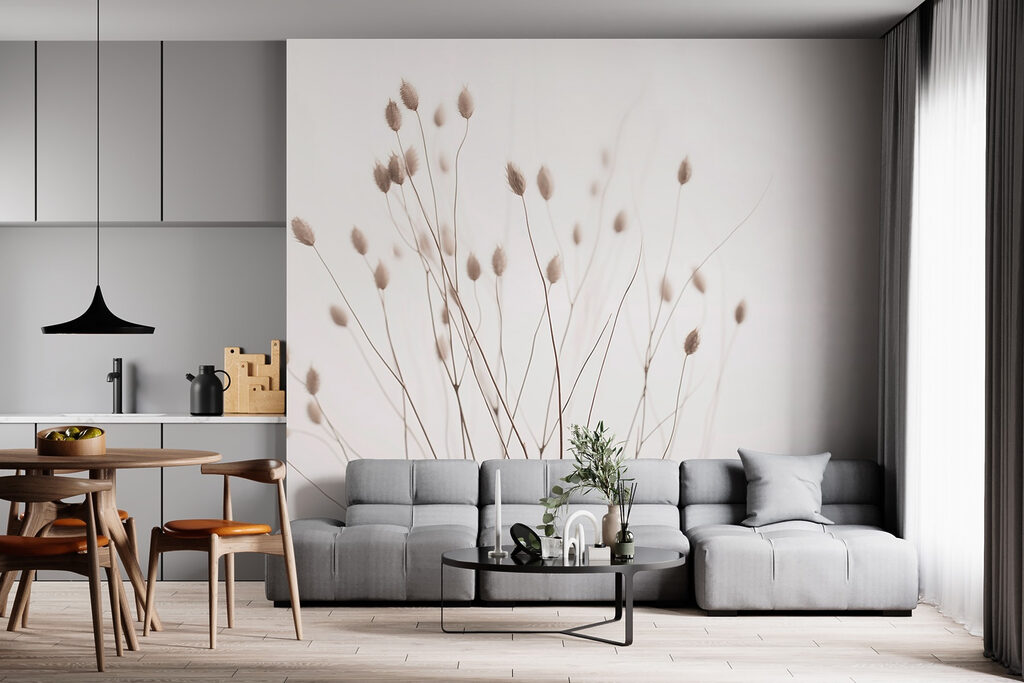 Dunne grassen met zaadkopjes — interieur 2