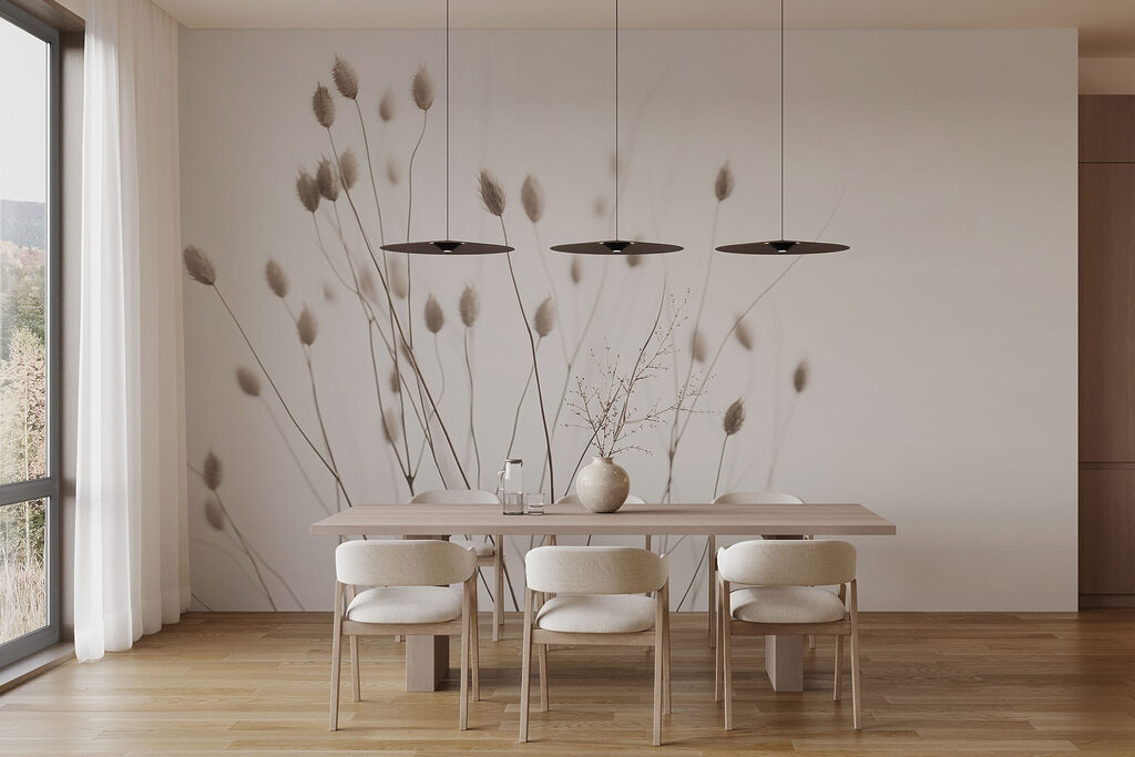 Dunne grassen met zaadkopjes — interieur 3