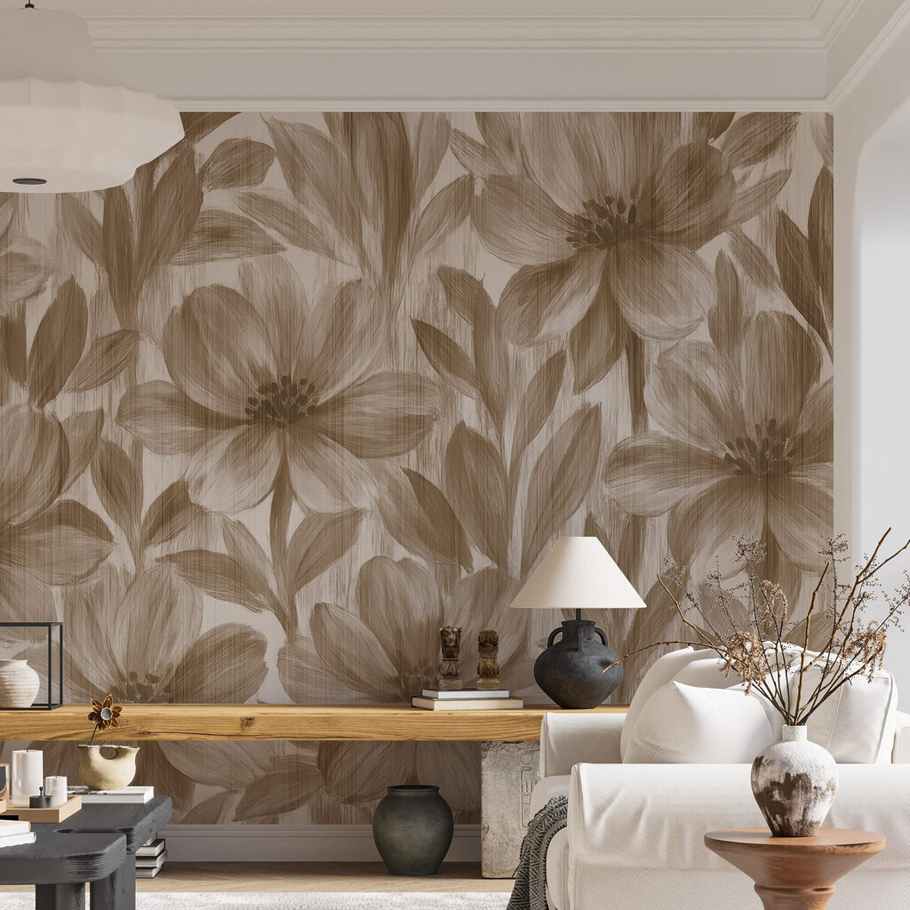 Bloemmotieven in zachte tinten — interieur 2