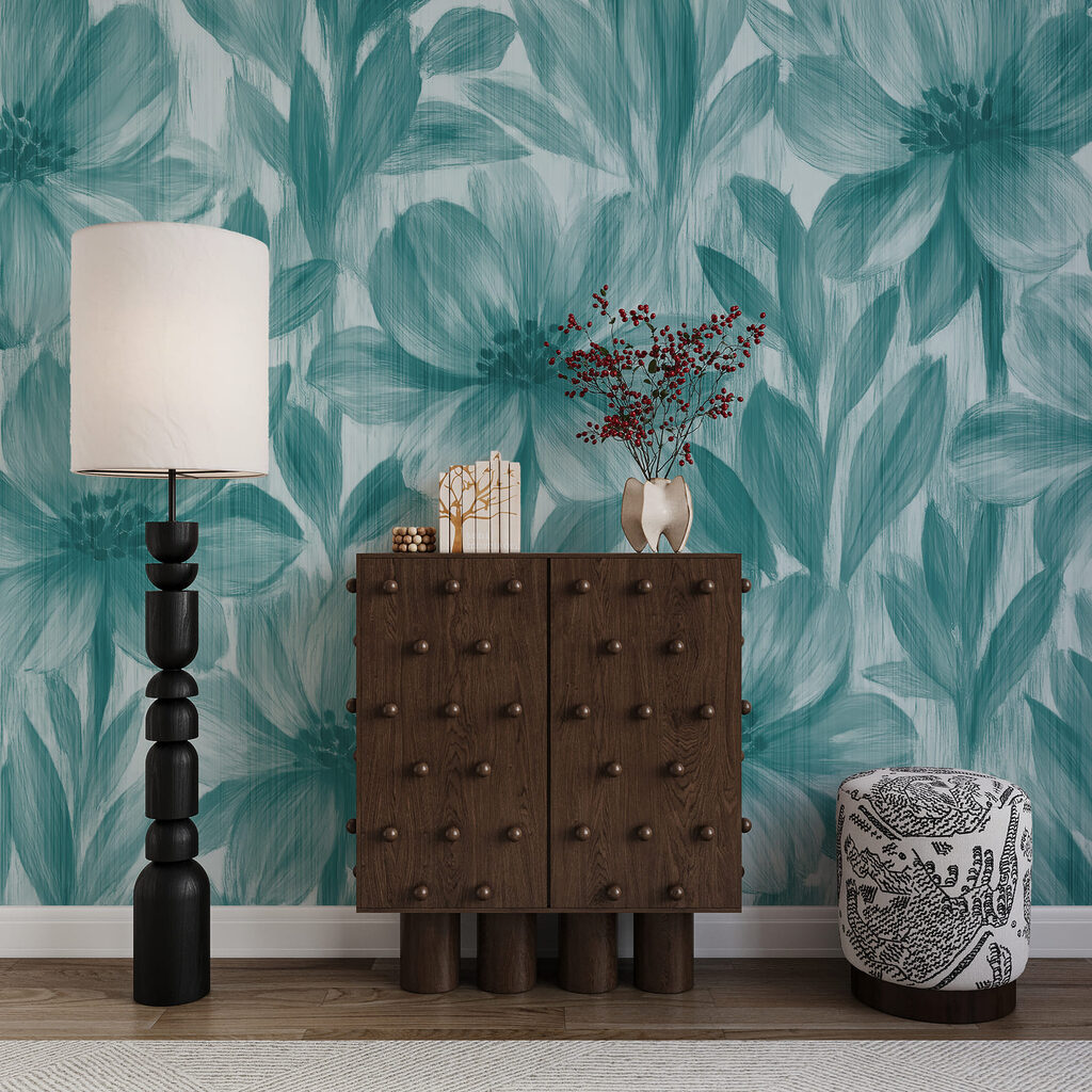 Bloemen met doorschijnende bladeren — interieur 2