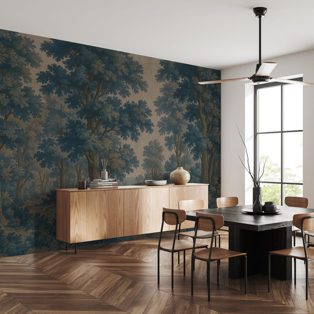 Gouden nevel tussen bosbomen — interieur 3