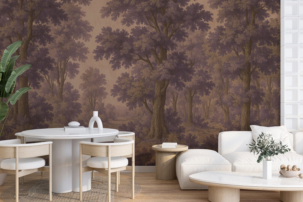 Schilderij van bomen en een rivier — interieur 2