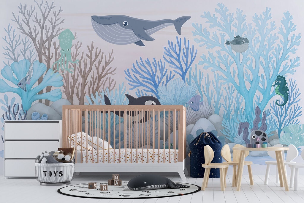 Walvissen tussen koralen — interieur 1