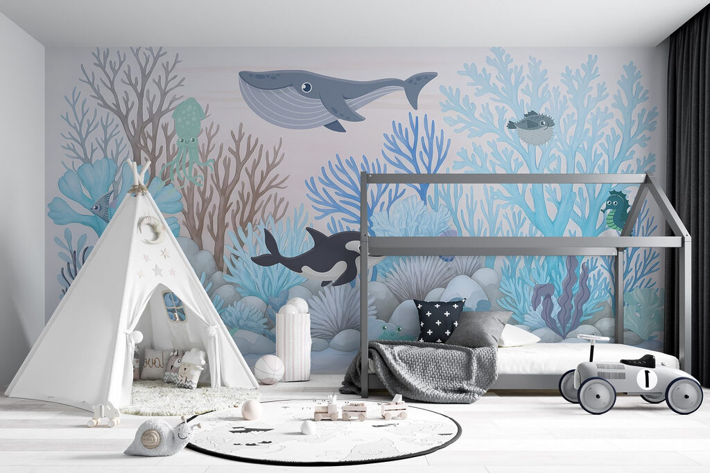 Walvissen tussen koralen — interieur 2