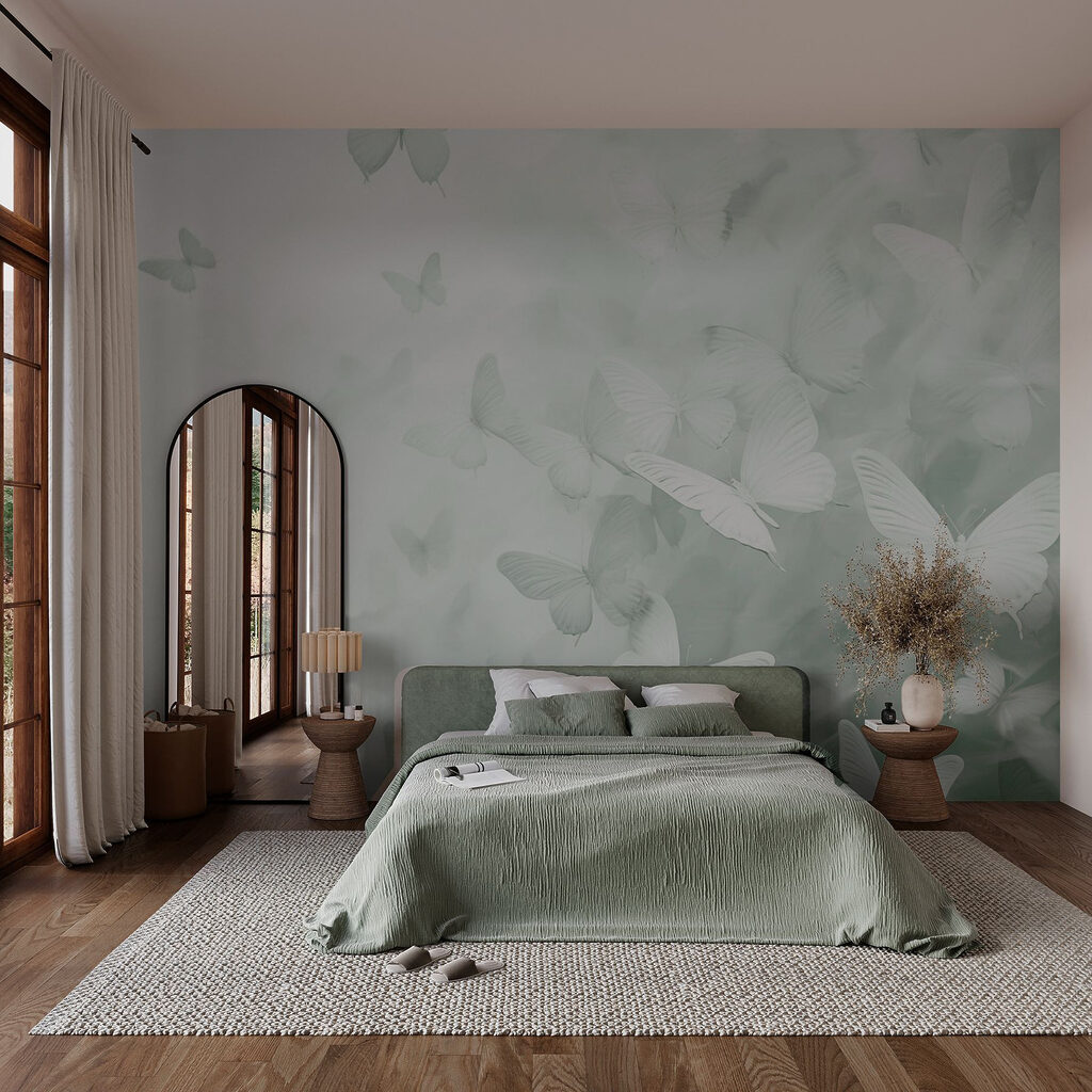 Groep vlinders vliegend — interieur 1