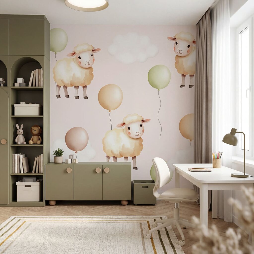 Schaapjes tussen zachte ballonnen — interieur 2