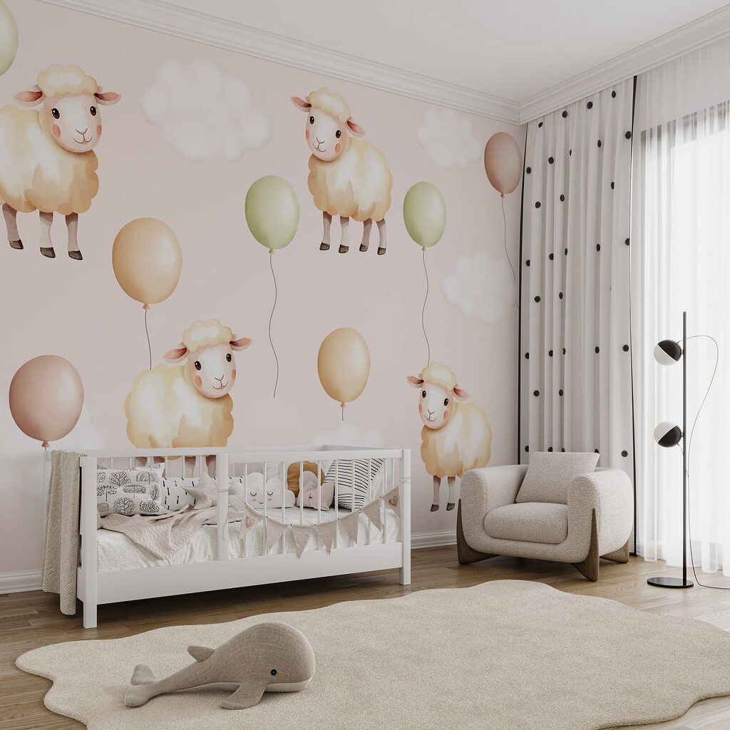 Schaapjes tussen zachte ballonnen — interieur 3