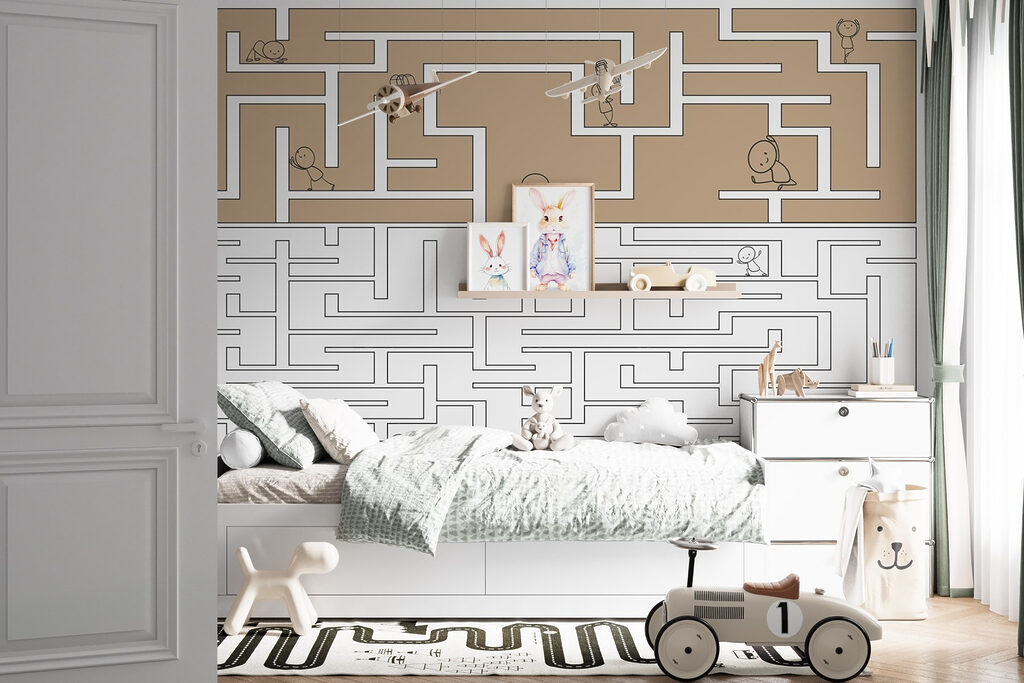 Twee doolhoven met figuurtjes — interieur 3