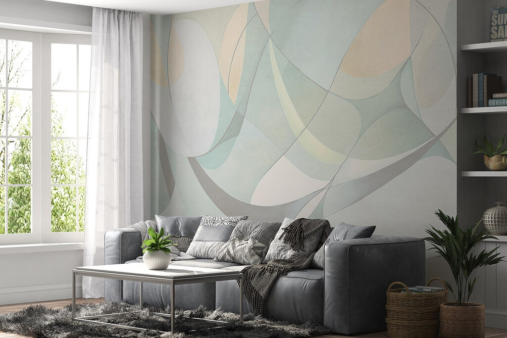 Zachte bogen in grijsgroen — interieur 3