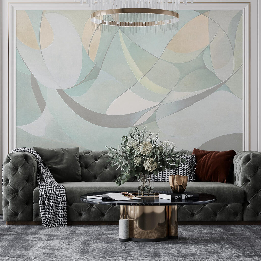 Zachte bogen in grijsgroen — interieur 5