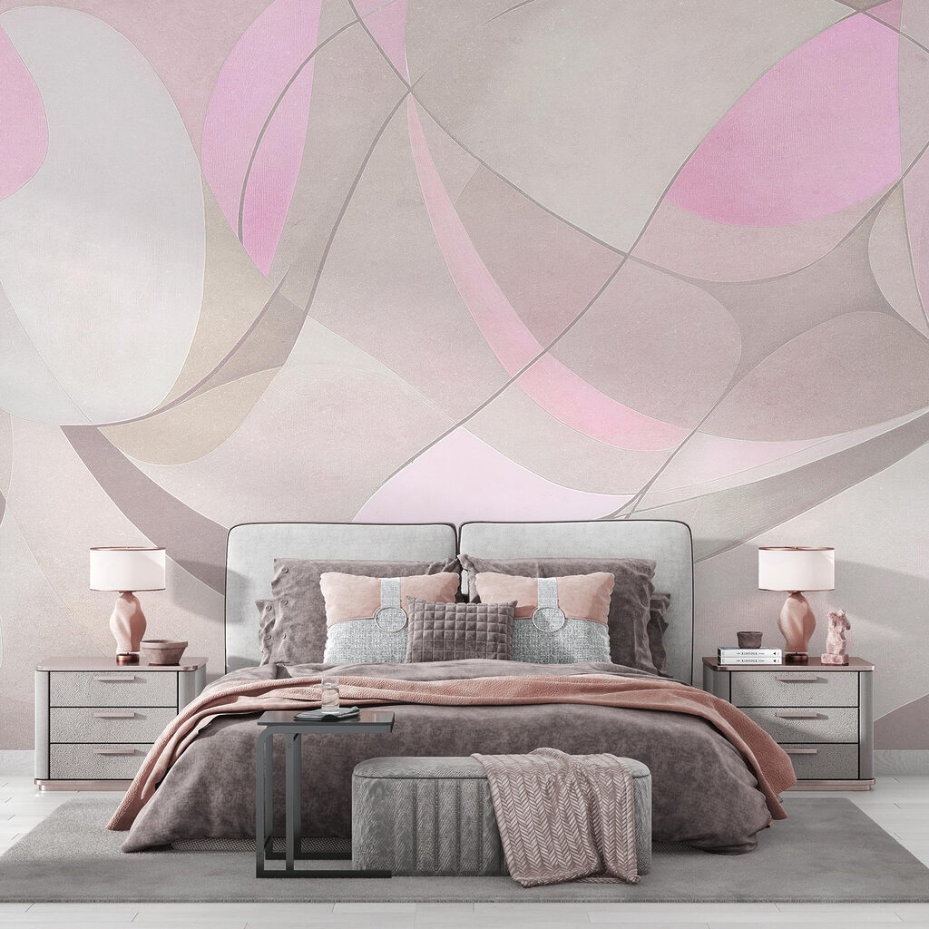 Roze en grijze kunst — interieur 1