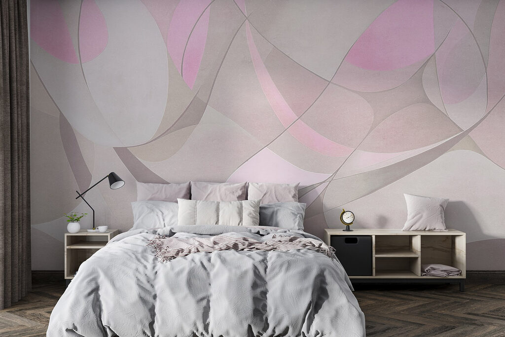 Roze en grijze kunst — interieur 2