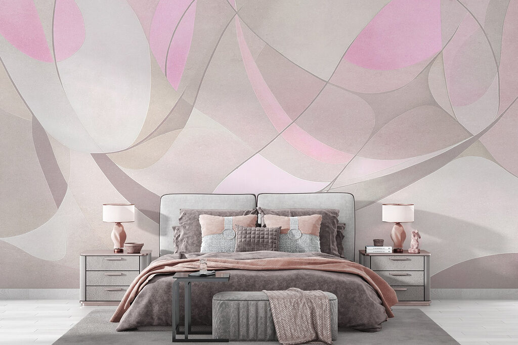 Roze en grijze kunst — interieur 3