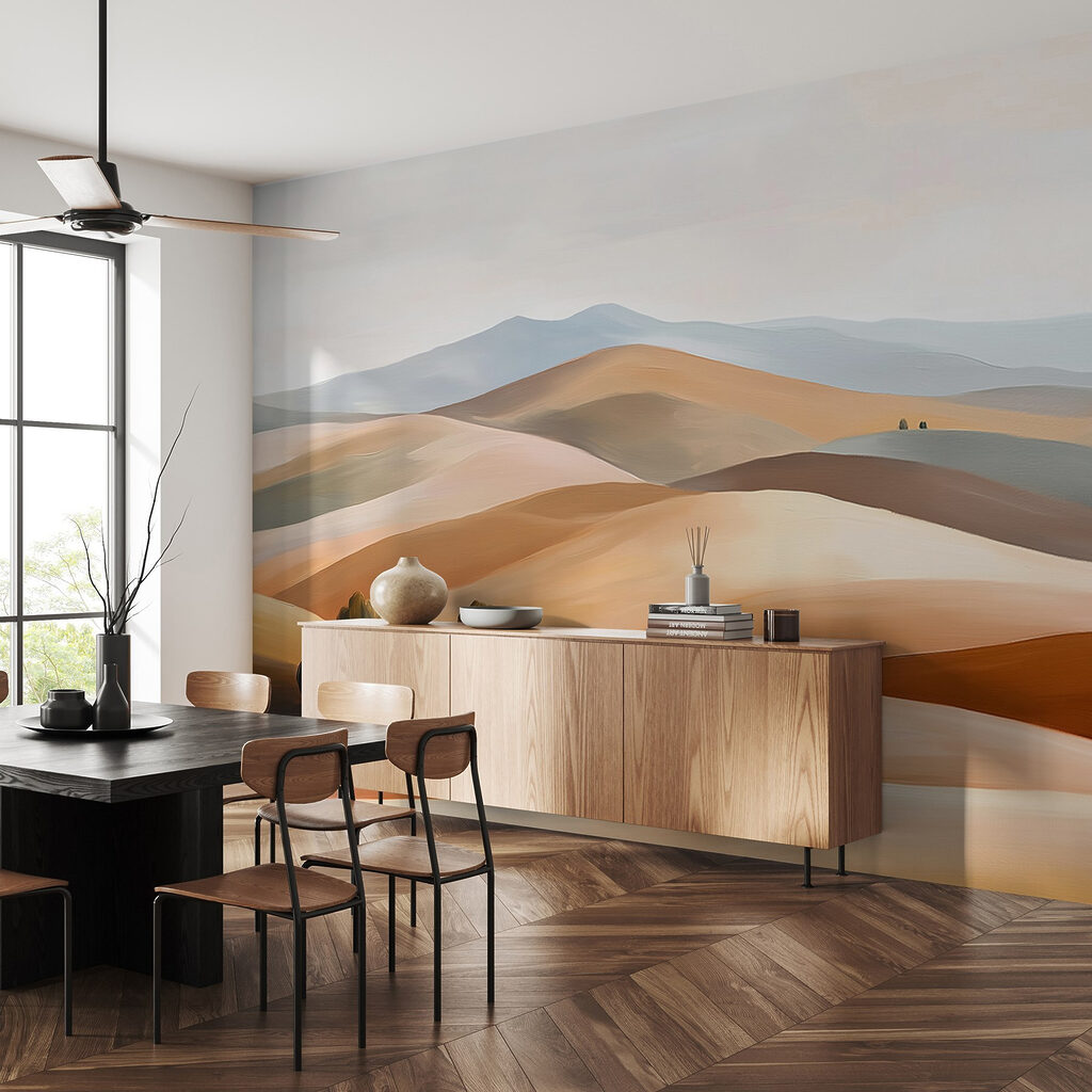 Heuvels met een bomenrij — interieur 4