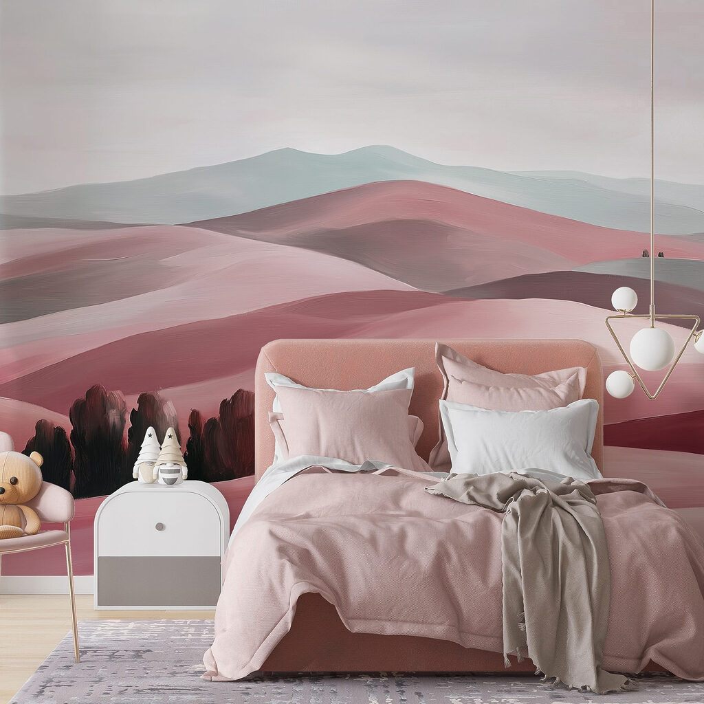 Boomgroep tussen glooiende heuvels — interieur 4