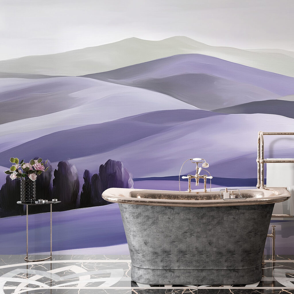 Boomgroep tussen glooiende heuvels — interieur 4