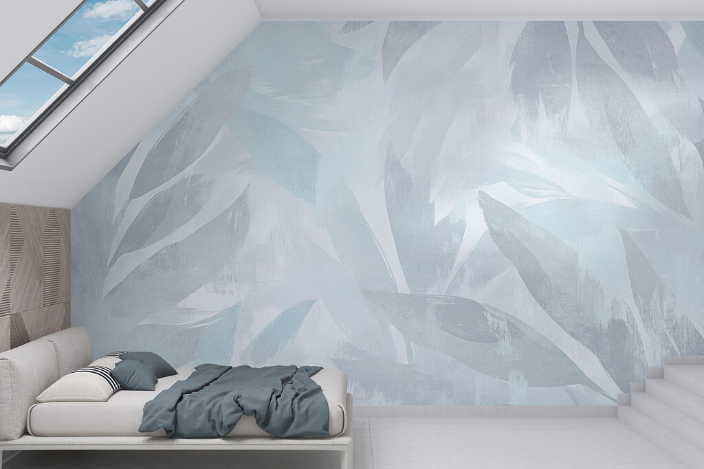 Bladeren in bleek daglicht — interieur 1