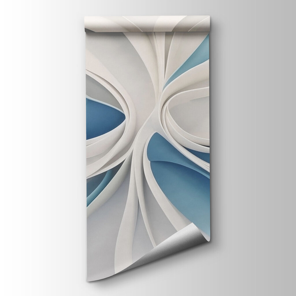 Witte banen rond blauw — productweergave