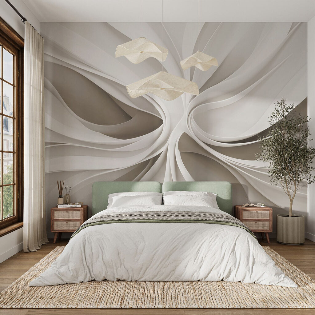 Witte bladen openen samen — interieur 2