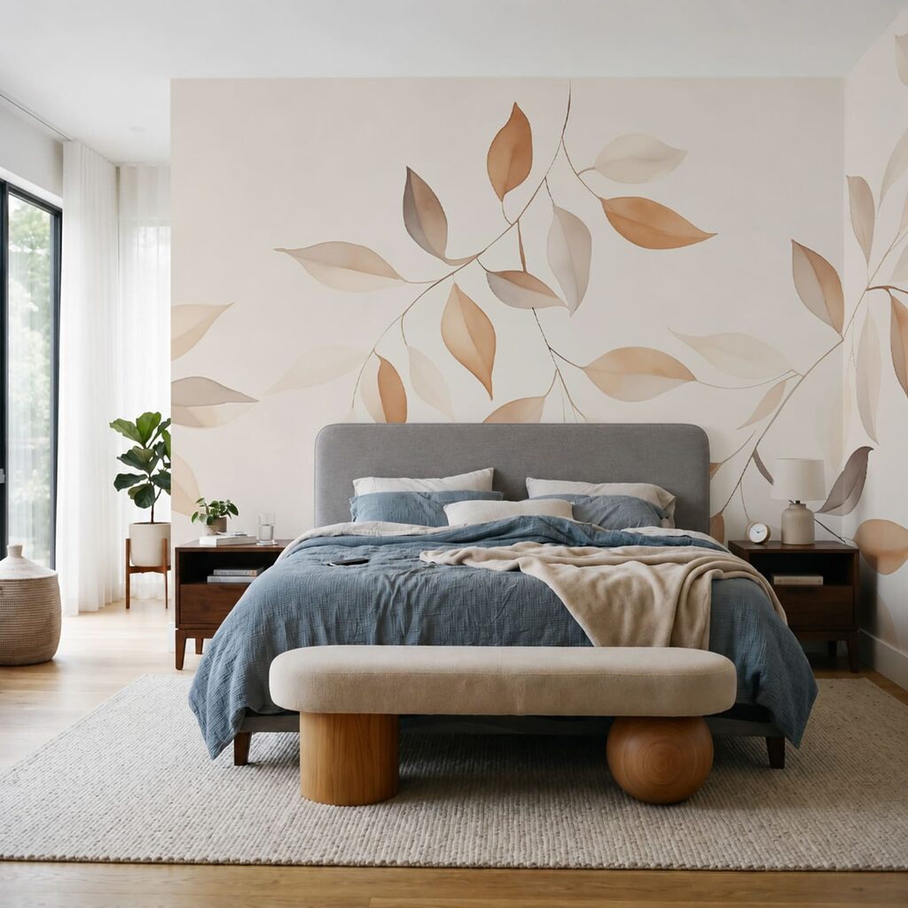 Tere takken in abrikoos — interieur 2