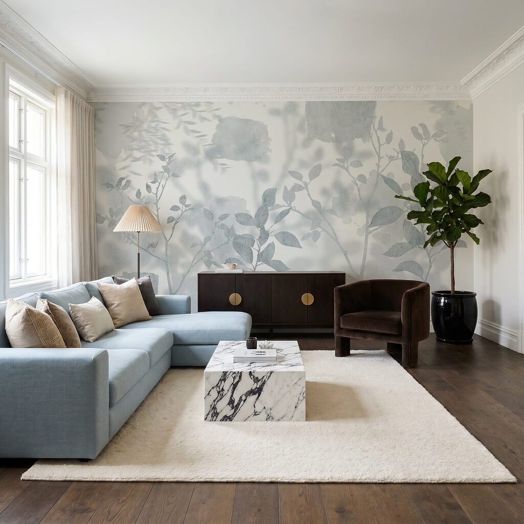 Bladeren in zachte lagen — interieur 1