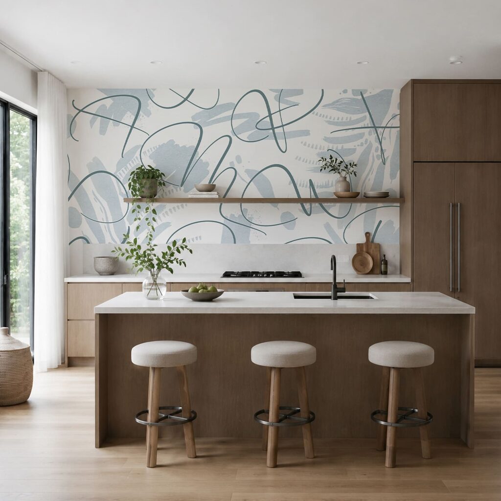 Losse lijnen over bladeren — interieur 2