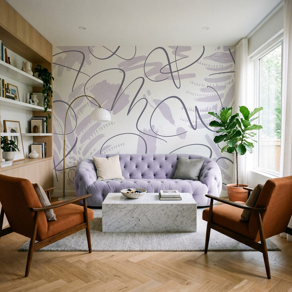 Losse lijnen over bladeren — interieur 1