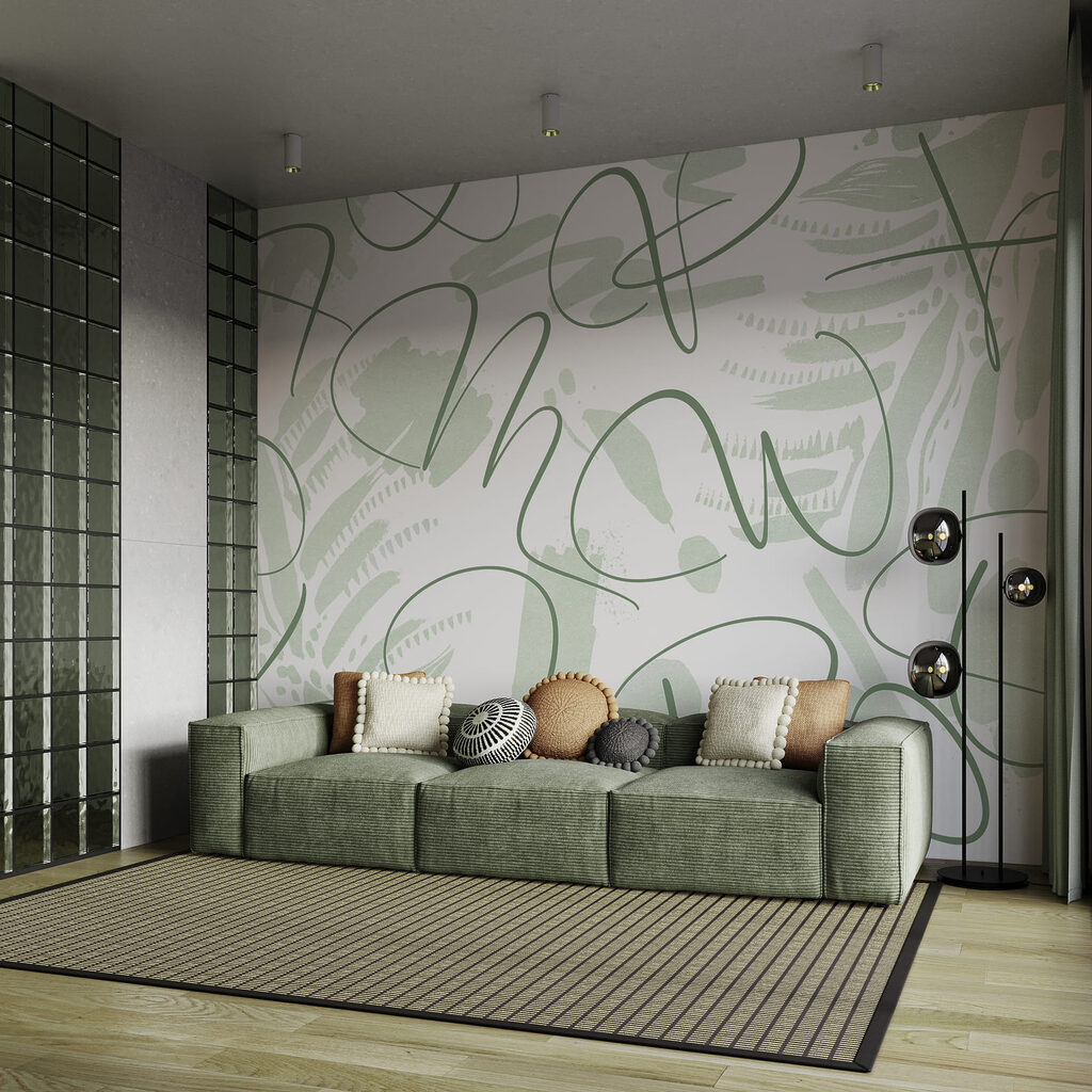 Losse lijnen over bladeren — interieur 1