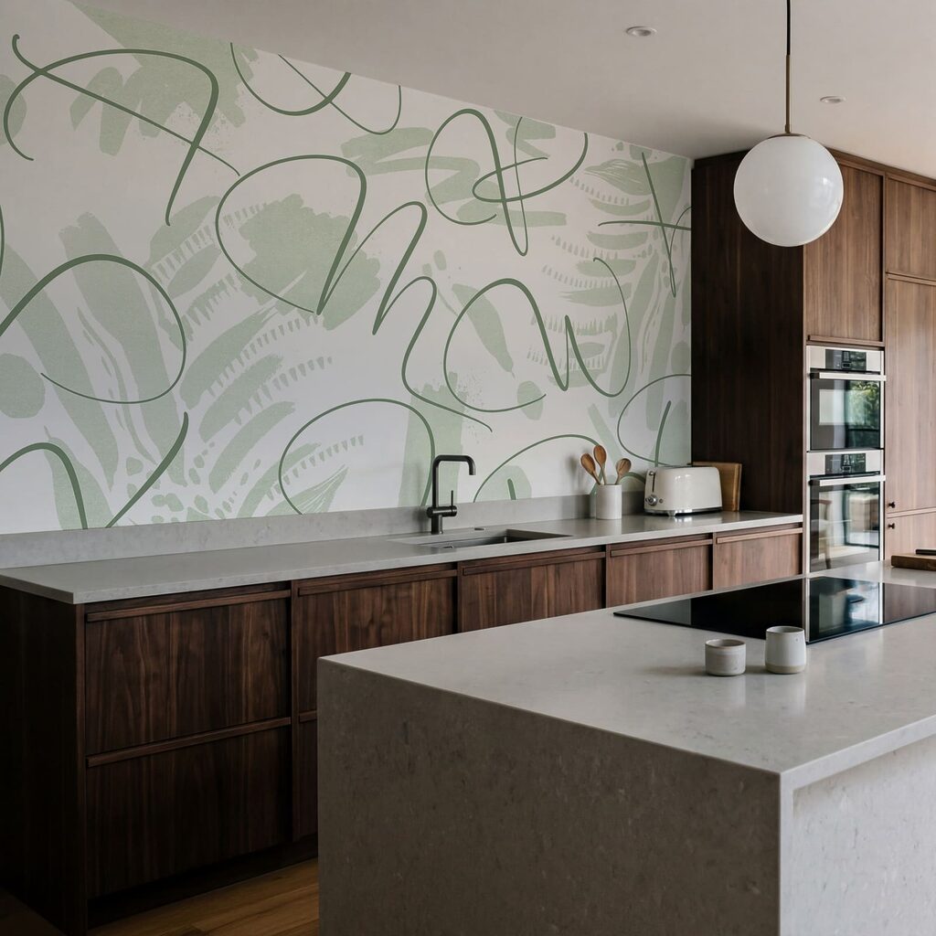 Losse lijnen over bladeren — interieur 2