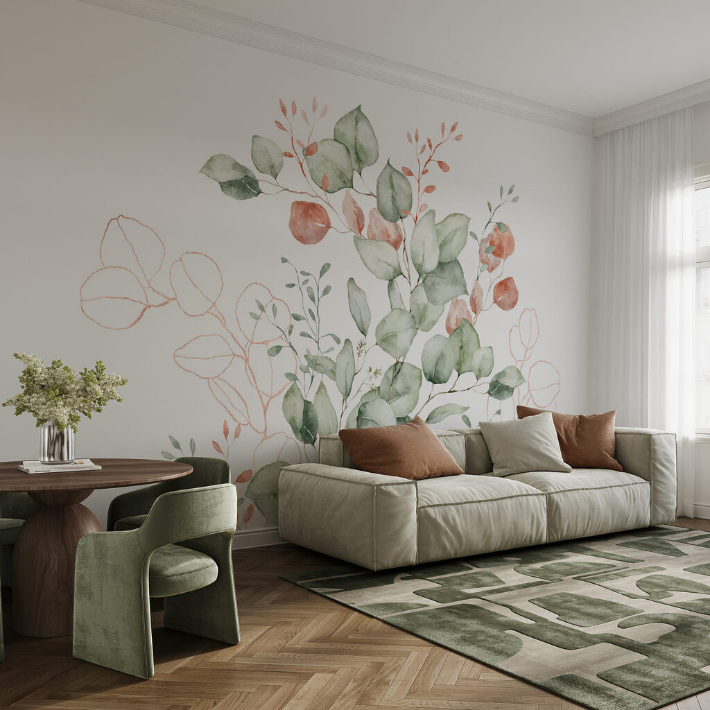 Ronde blaadjes met bloemknoppen — interieur 2