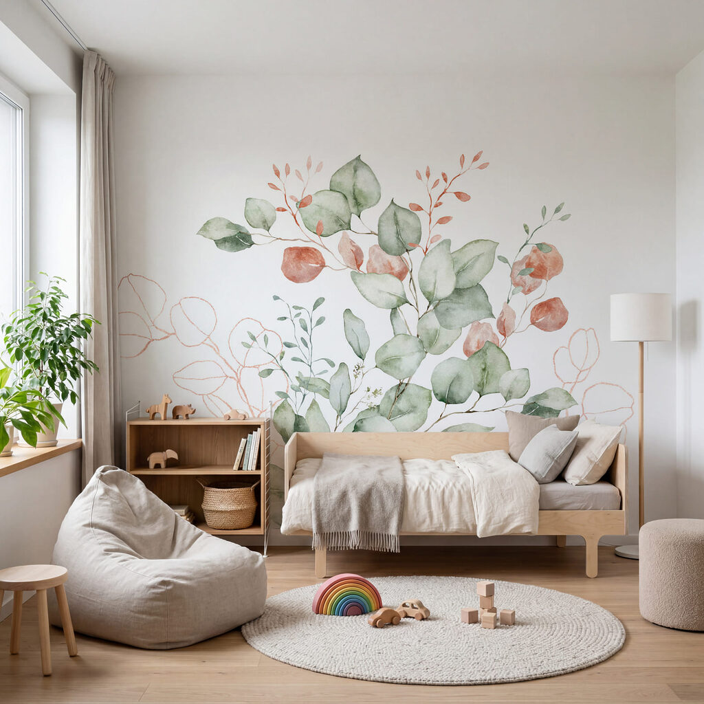 Ronde blaadjes met bloemknoppen — interieur 3
