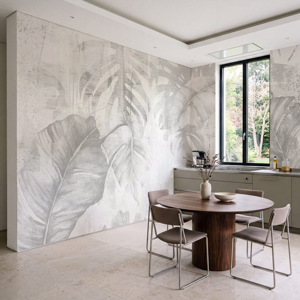 - Elegant blad in zachte tinten in een interieur