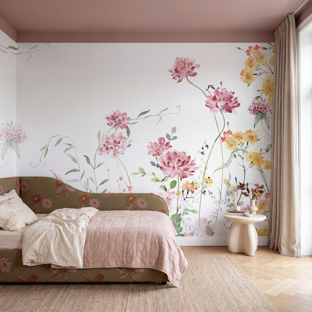 Bloemen langs de onderrand — interieur 2
