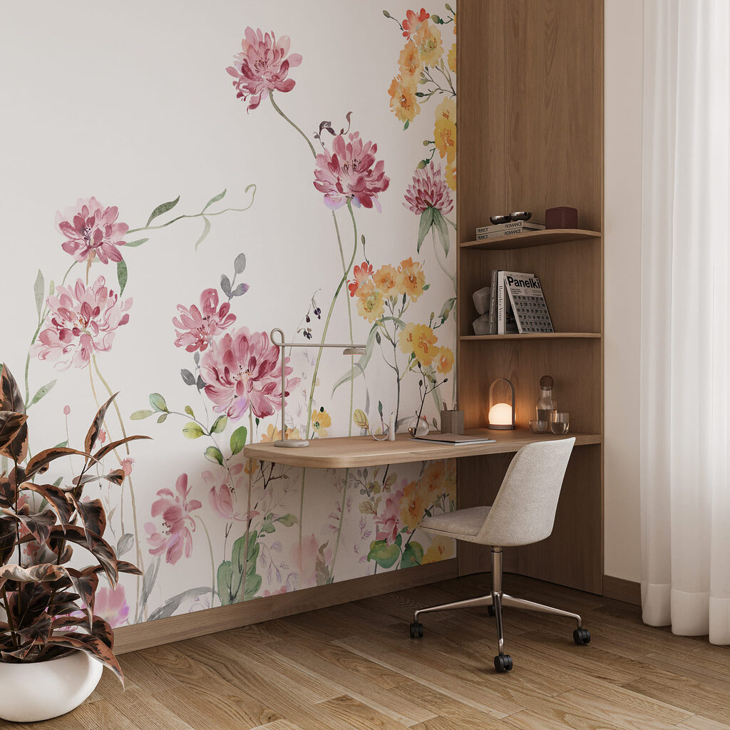 Bloemen langs de onderrand — interieur 3