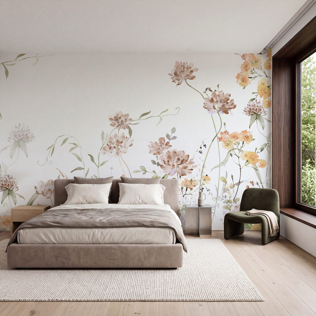 Bloemen langs de onderrand — interieur 1