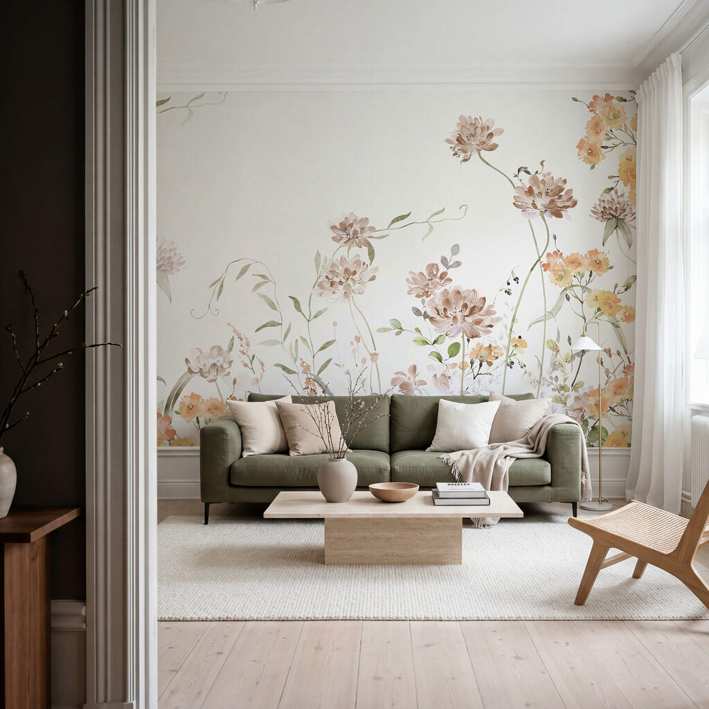 Bloemen langs de onderrand — interieur 2