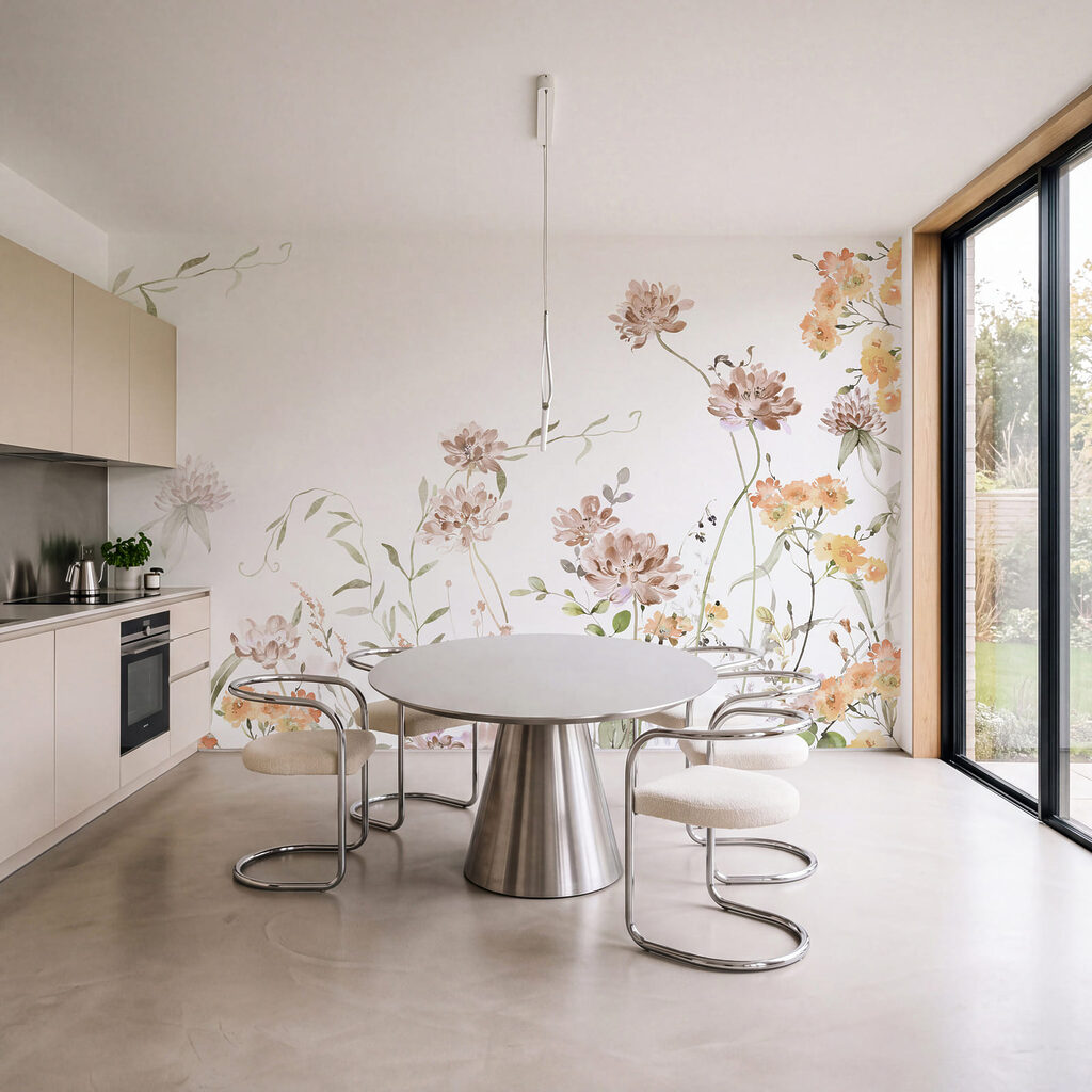 Bloemen langs de onderrand — interieur 3