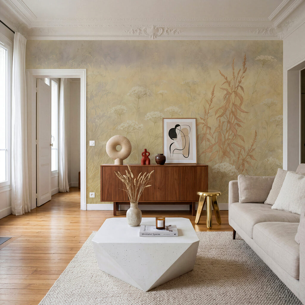 Grassen in zachte weidemist — interieur 1