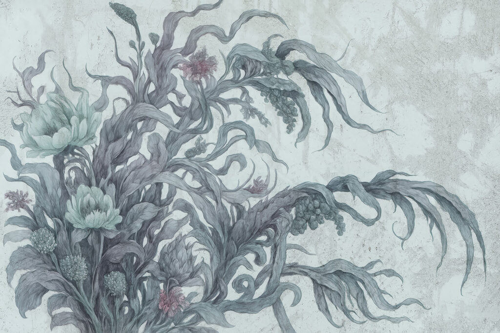 Tekening van een plant — volledig ontwerp