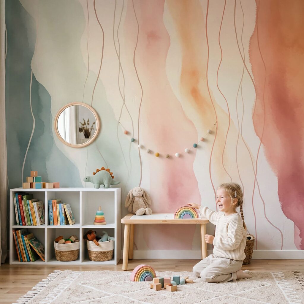 Pastelbanen met fijne stromen — interieur 2
