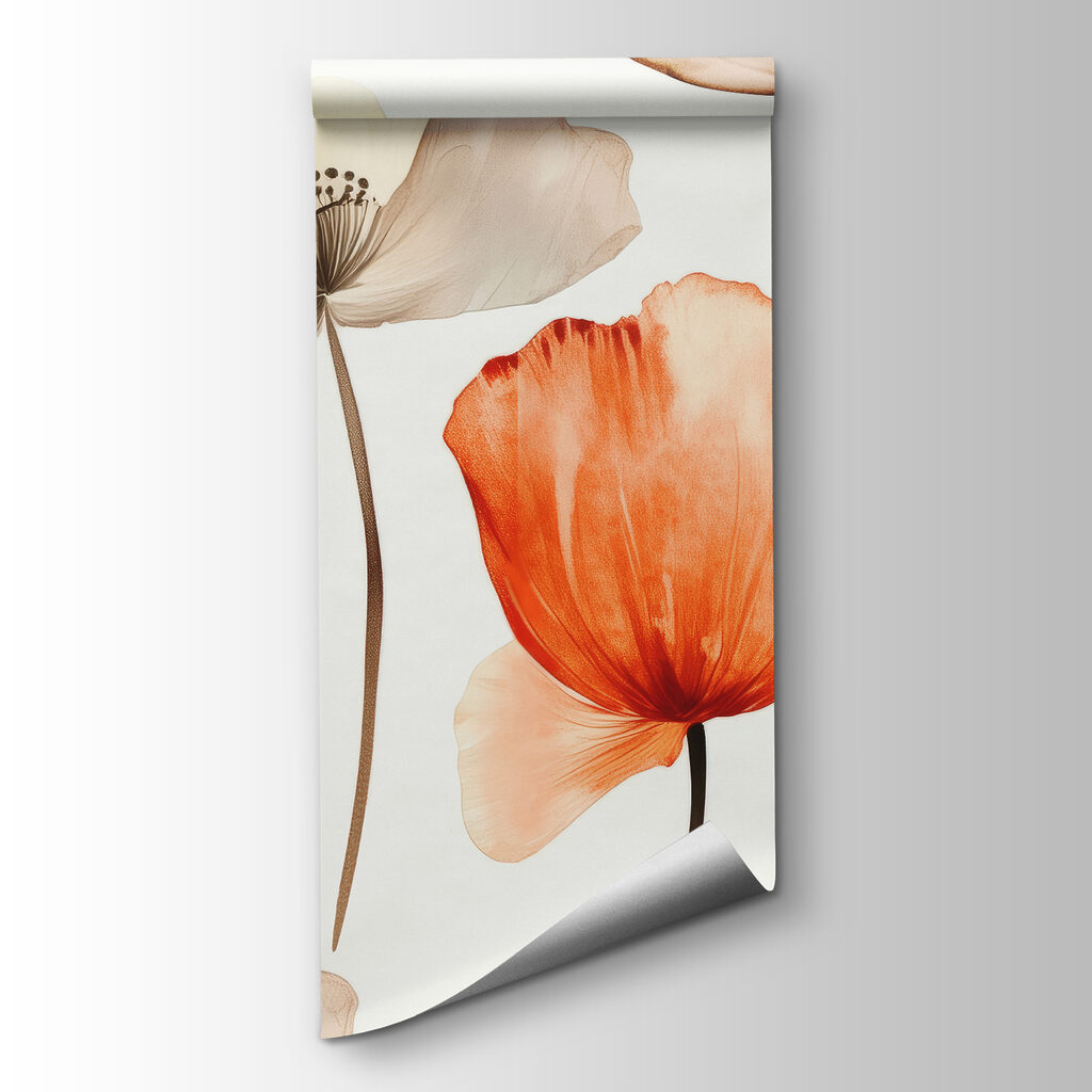 Bloemenpatroon op een witte achtergrond — productweergave