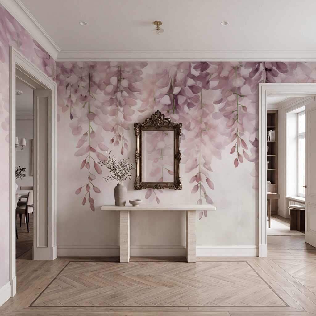Verfijnde bloemen in zachte pasteltinten — interieur 3