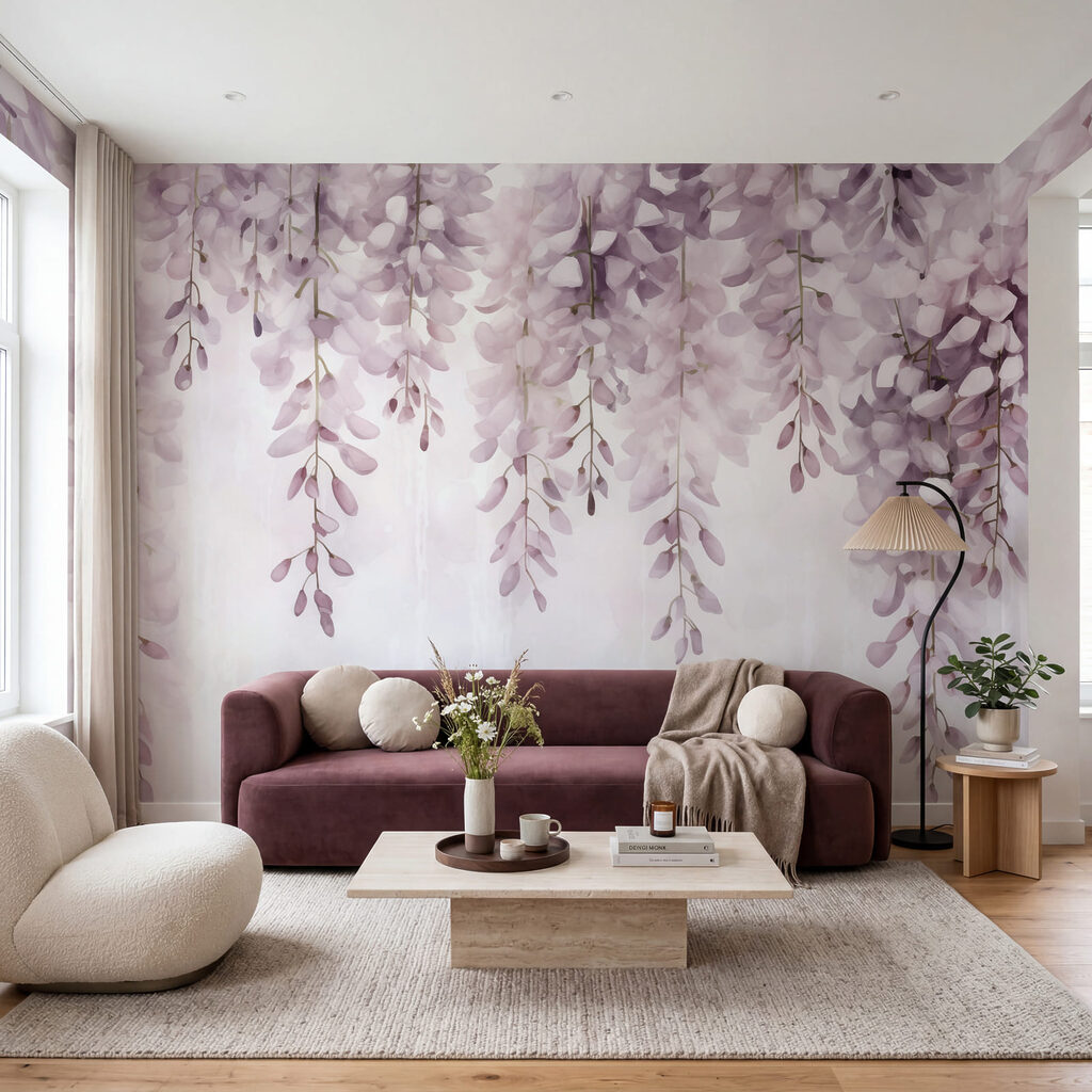 Verfijnde bloemen in zachte pasteltinten — interieur 2
