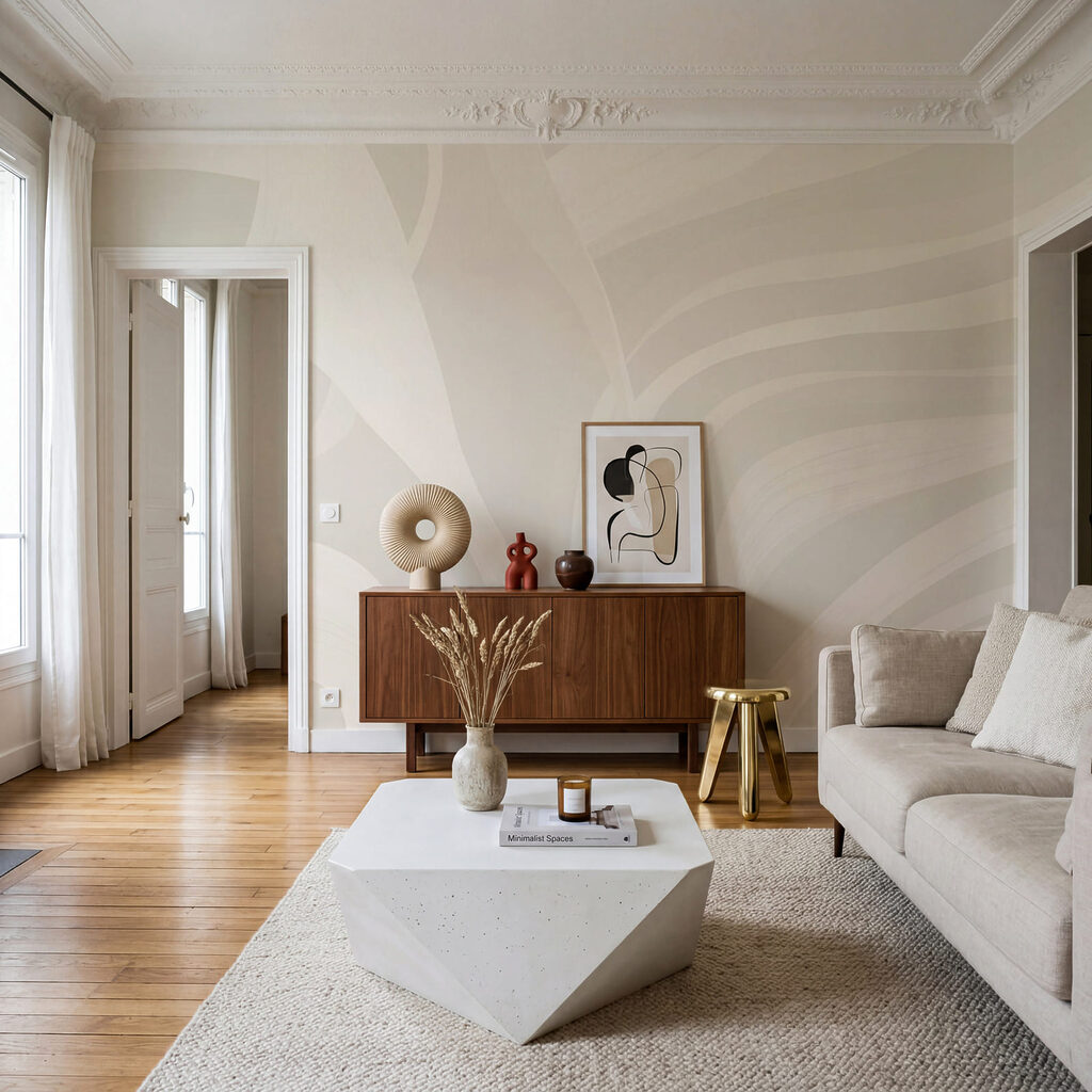Brede banen vloeien samen — interieur 2