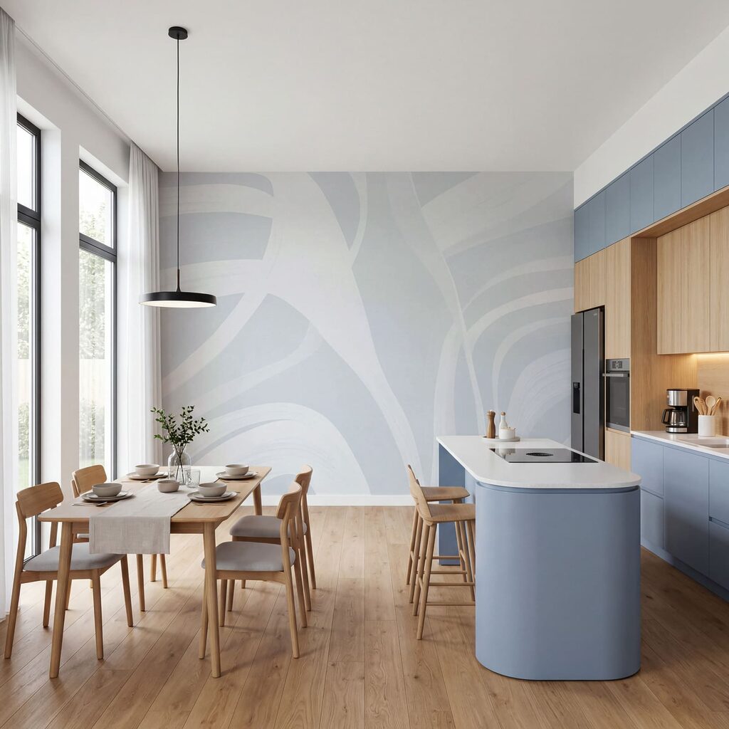 Brede banen vloeien samen — interieur 3