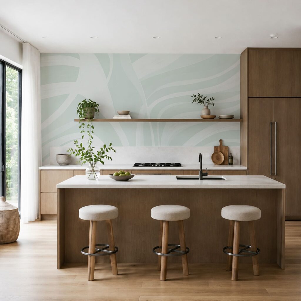 Brede banen vloeien samen — interieur 2