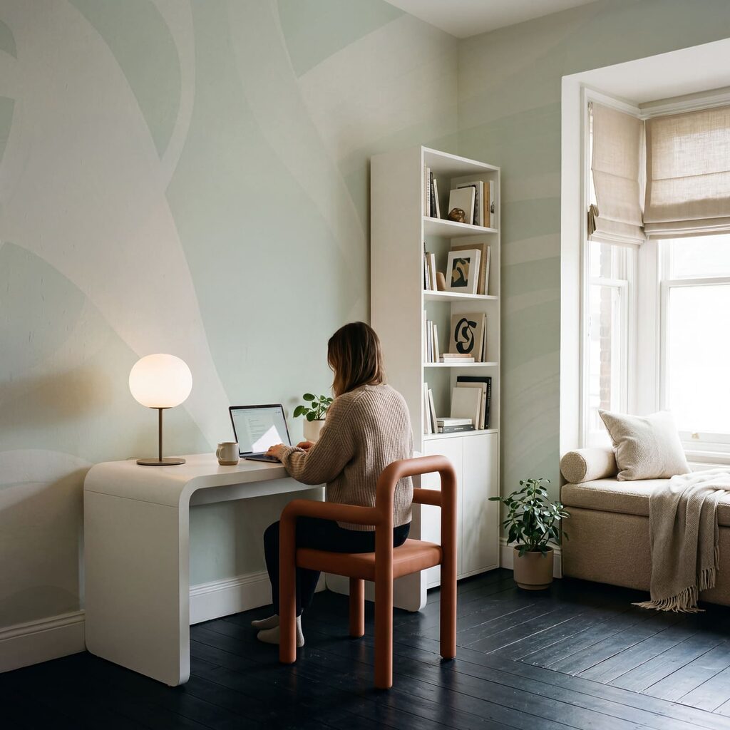 Brede banen vloeien samen — interieur 3